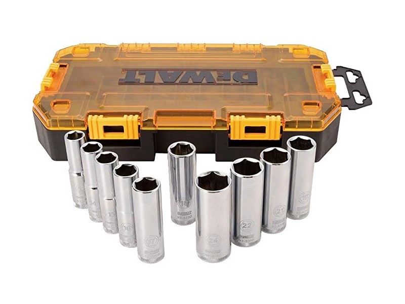 10-delni set natičnih nastavkov DeWalt DWMT73815-0,  1/2