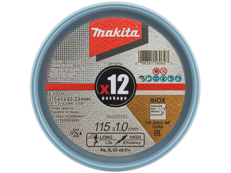 Tanka rezalna plošča Makita, 115mm, E-03034-12