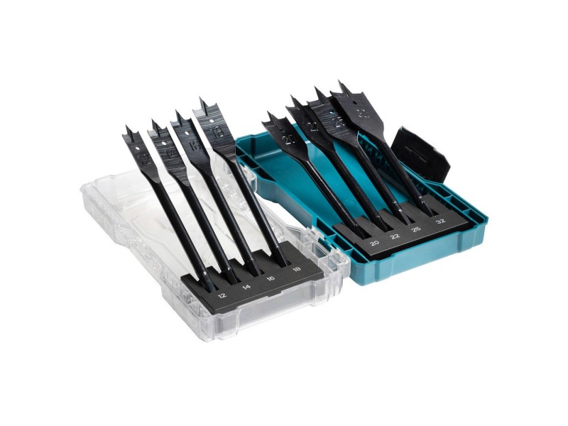 8-delni set ravnih svedrov Makita, 150mm, 12, 14, 16, 18, 20, 22, 25, 32, E-08698