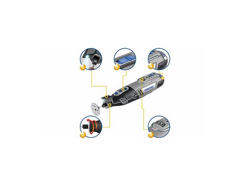 Akumulatorsko večnamensko orodje Dremel 8220, 65-delni, 12V, 0,660 kg, F0138220JK