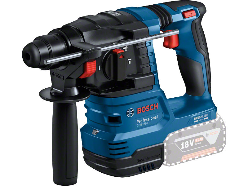 Akumulatorsko vrtalno kladivo s sistemom SDS plus Bosch GBH 185-LI, 18V, 1.9J, 2.3kg, 0611924020