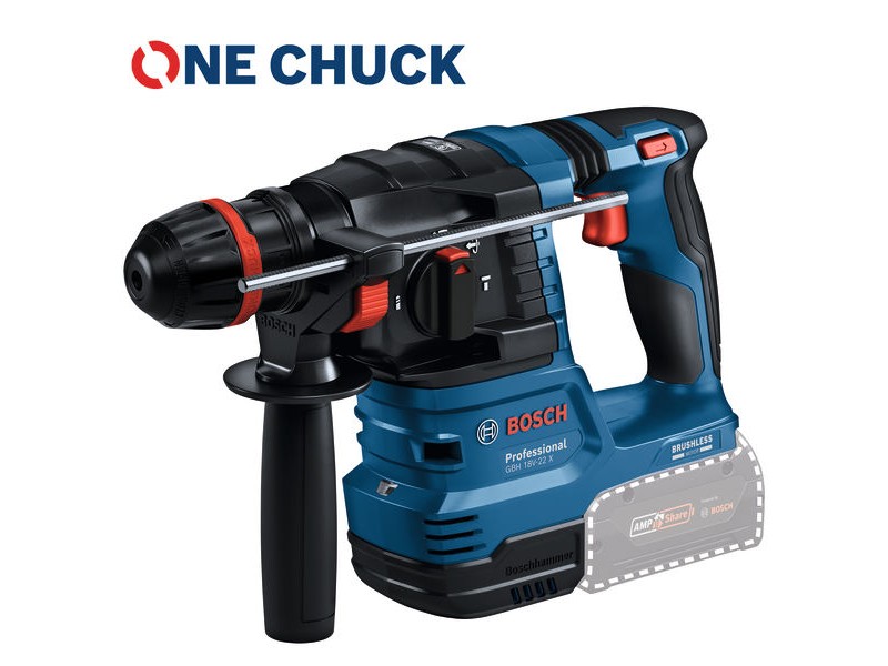 Akumulatorsko vrtalno kladivo z vpenjalno glavo ONECHUCK GBH 18V-22 X, 0611924102
