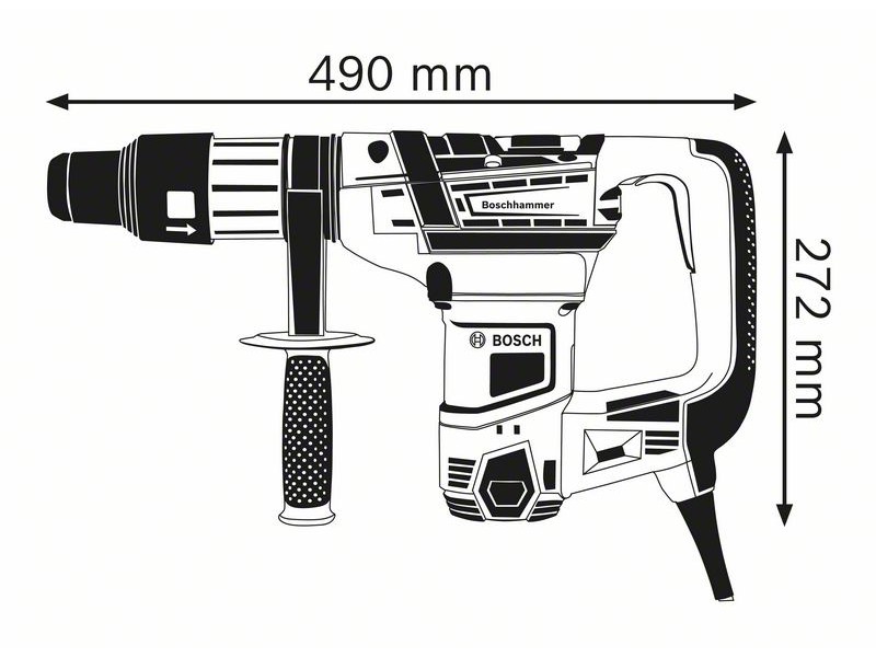 Vrtalno kladivo Bosch GBH 5-40 D Professional, SDS-Max, 1.100 W, 8.5 J, 6.8 kg, 0611269001