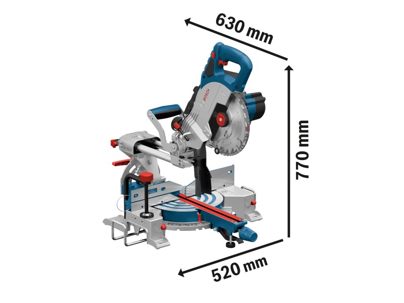 Akumulatorska potezna žaga GCM 18V-216 v kartonu, 18V, 216mm, Dimenzije: 520x770x630mm, 14.7kg, 0601B41000