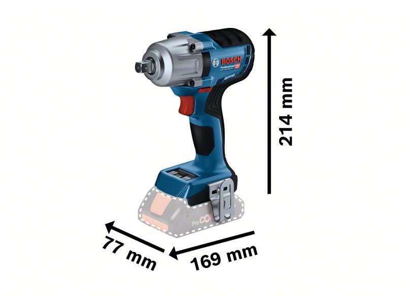 Akumulatorski udarni vijačnik Bosch GDS 18V-450 PC v L-Boxx, 18V, 450Nm, M10-M20, 1.6kg, 06019K4102