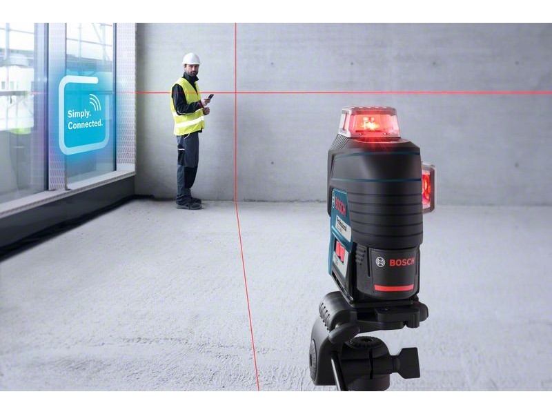 Linijski laser Bosch GLL 3-80 C + BT 150 + Laserska tarča + Torba, 0601063R01