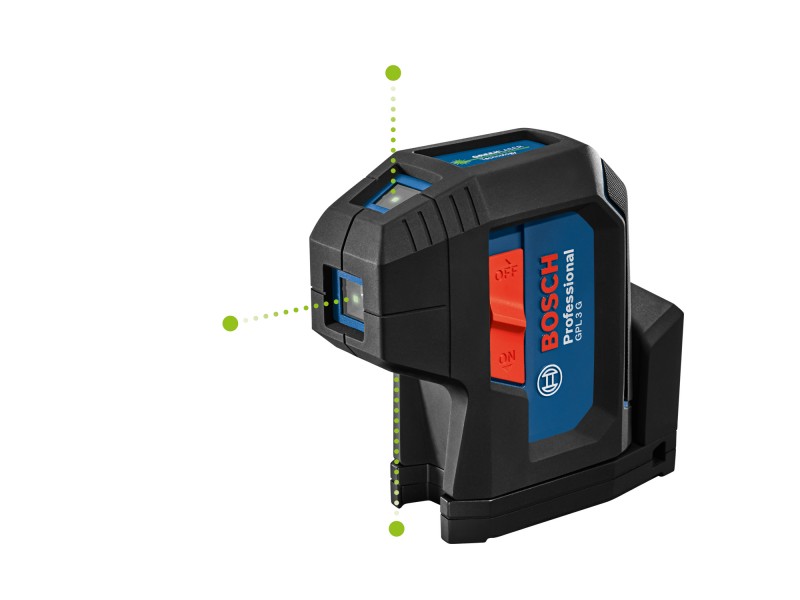 Točkovni laser Bosch GPL 3 G, -10–45 °C, 1/4