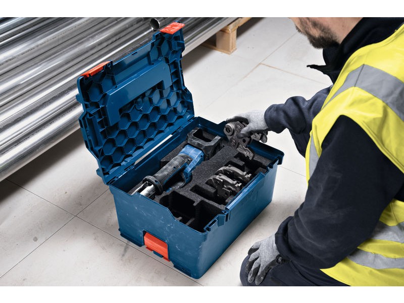 Akumulatorsko stiskalno orodje Bosch GPT 18V-19 v L-Boxx, 06019M2004