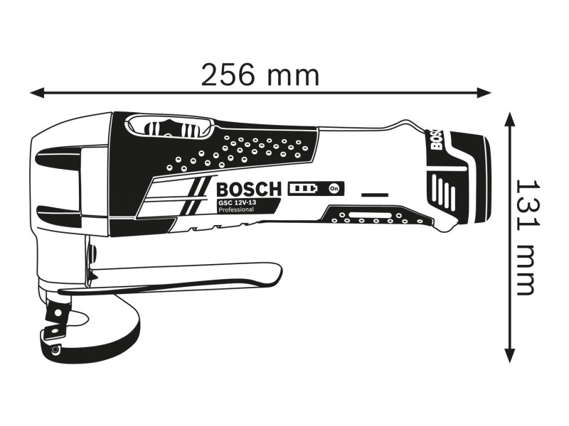 Akumulatorske škarje za pločevino Bosch GSC 12V-13, 12V, 15mm, 1.5 kg, 0601926108