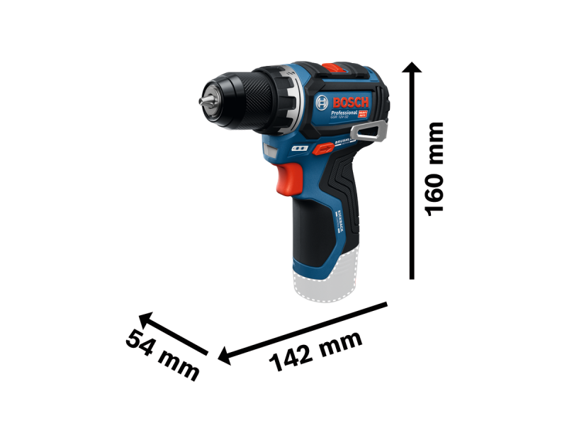 Akumulatorski vrtalni vijačnik GSR 12V-32 v torbi, 06019N7003