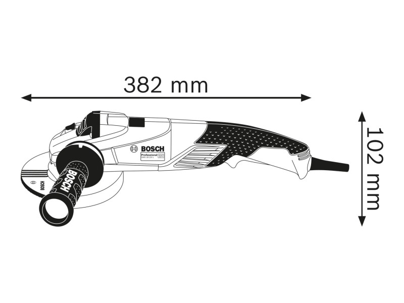 Professionalni kotni brusilnik Bosch GWS 18-125 L, 1.800W, 11.500min., 125mm, 2.5kg, 06017A3000