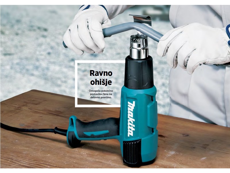 Električni fen Makita na vroč zrak Makita HG5030K, 1.600W, 0.56kg
