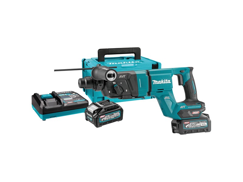 Akumulatorsko vrtalno kladivo Makita HR007GM201, 40V, 2x 40V/4,0Ah, DC40RA, SDS Plus, 3J, 4.8kg