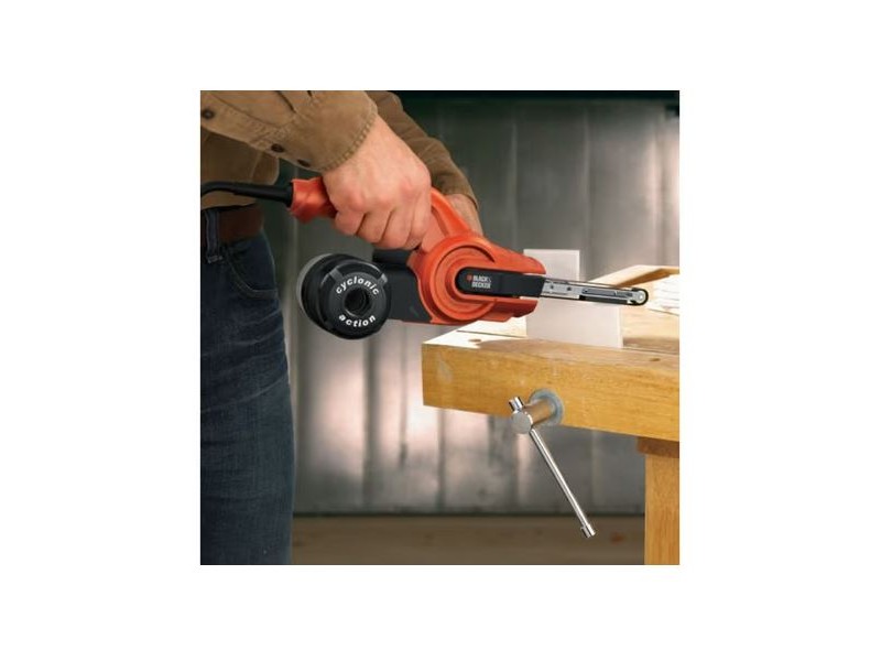 Tračni brusilnik Black and Decker KA900E, 350W, Dimenzije: 13x451mm, 1.6kg