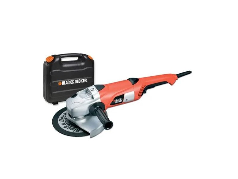 Električni kotni brusilnik Black and Decker KG2000K v kovčku, 2.000W, 230mm, 4.5kg