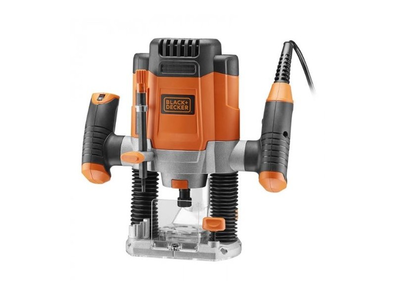 Enoročni rezkar Black and Decker KW1200EKA v kovčku, 1.200W, 6-8mm, 3.6kg