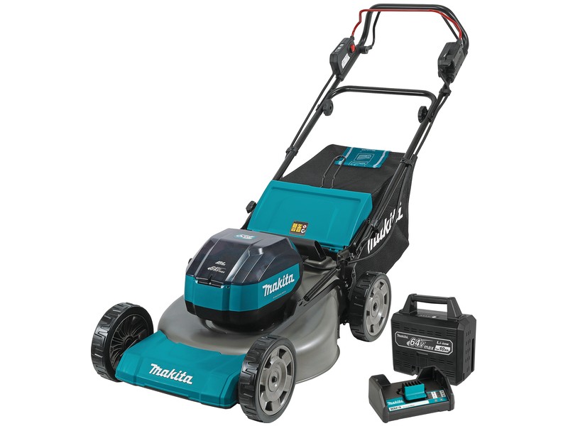 Akumulatorska samohodna kosilnica Makita LM004JB101, 64V, 70L, 3800m², 530mm, 34.6kg