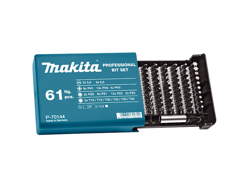 61-delni set vijačnih nastavkov Makita, P-70144