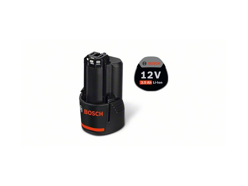 Litij-ionska akum. baterija Bosch GBA 12 V 3,0 Ah, 1600A00X79