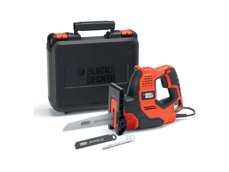 Električna ročna žaga Scorpion Black and Decker RS890K v kovčku, 500W, 23mm, 3kg