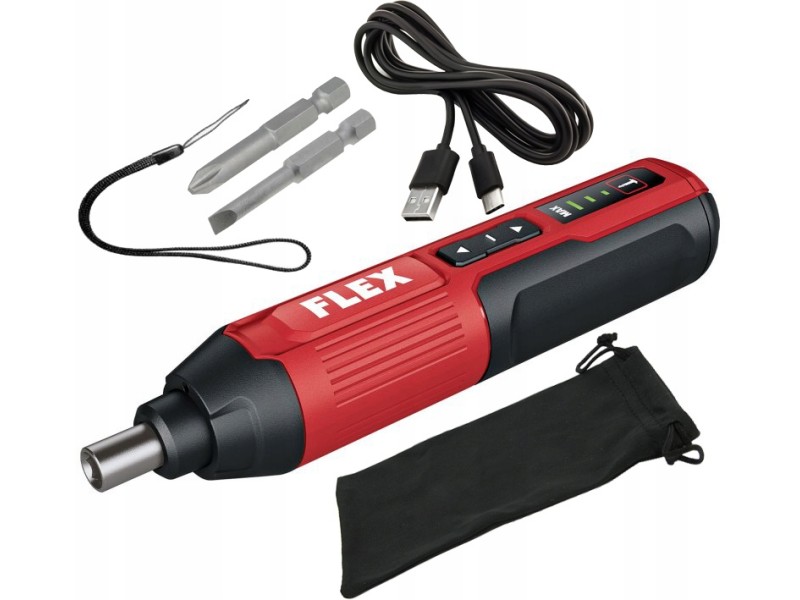 Akumulatorski žepni vijačnik Flex SD 5-300 4.0, 300 v min., 3 hit., 4.0V, 5NM, Dol.: 180mm, 530728