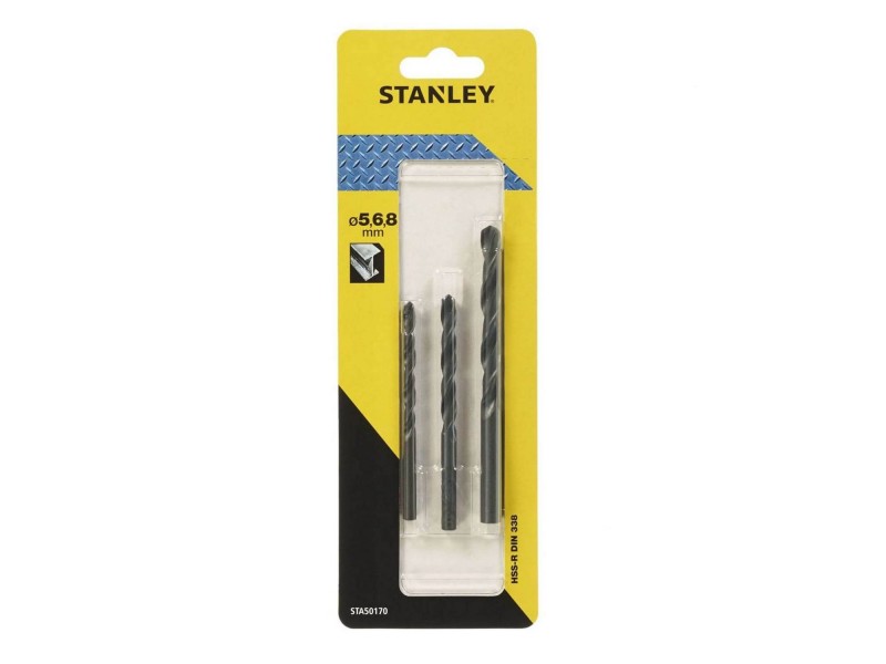 HSS-R set svedrov za kovino Stanley, 5/6/8mm, STA50170