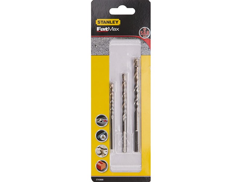 3-delni set svedrov Stanley, 5,6,8mm, STA58680