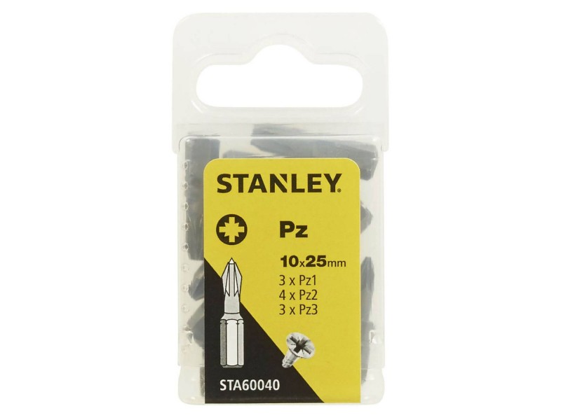 10-delni set nastavkov Stanley, 25mm, STA60040