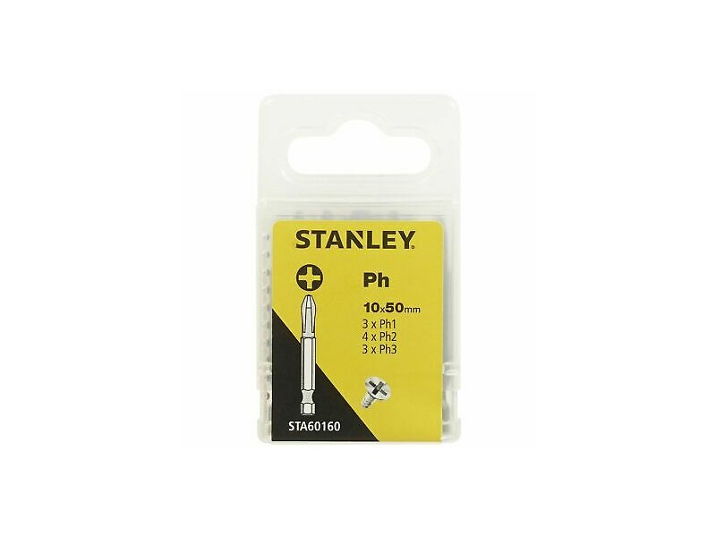 10-delni set nastavkov Stanley, 50mm, STA60160