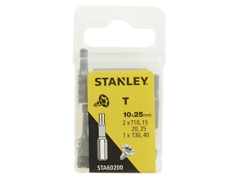 10-delni set nastavkov Stanley, 25mm, STA60200