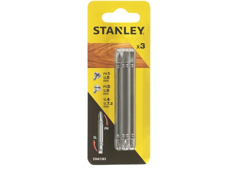 Set vijačnih nastavkov Stanley, PH1-SL5, PH2-SL6, SL4-SL7.2, 86mm, STA61383