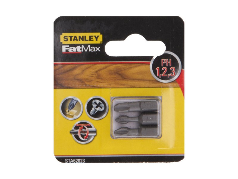 Torsion nastavek Stanley, PH1, PH2, PH3, 25mm, STA62023