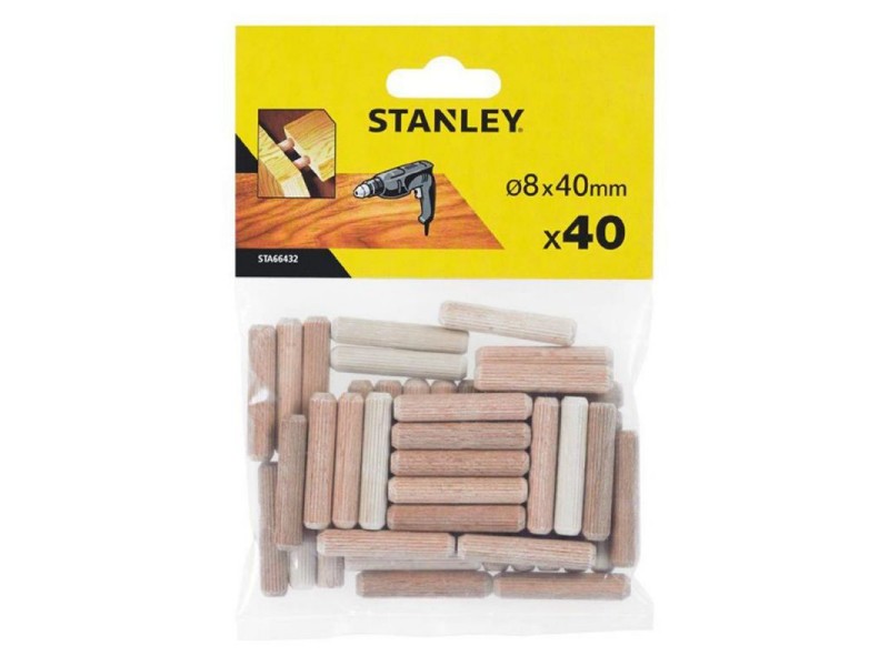 Lesni čep Stanley, Dimenzije: 8x40mm, Pakiranje: 40kos, STA66432