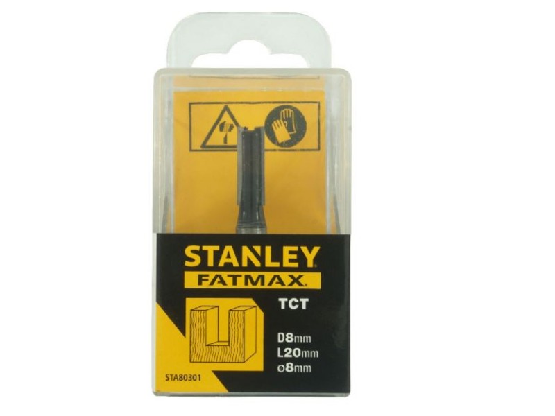 TCT zaobljeno rezkalo z ležajem, profilno​ Stanley, Vpetje: 8mm, Dimenzije: 8x20mm, STA80301