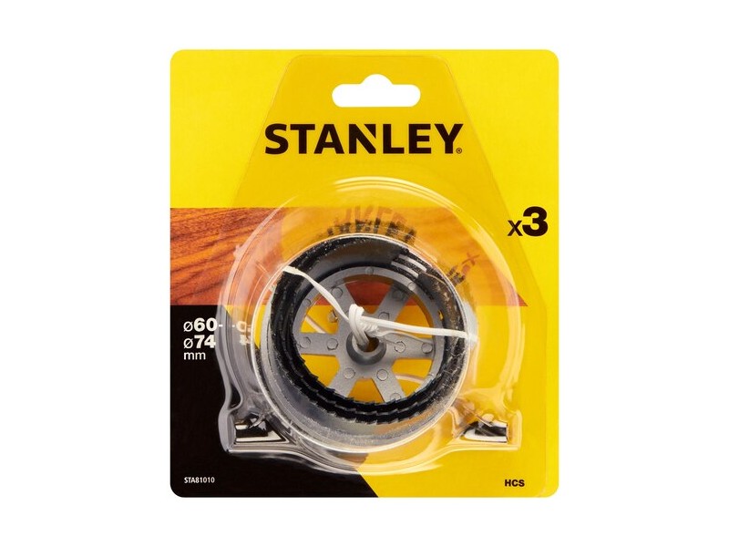 3-delni set HCS kronskih žag Stanley, za les, Dimenzije: 60-74mm, STA81010