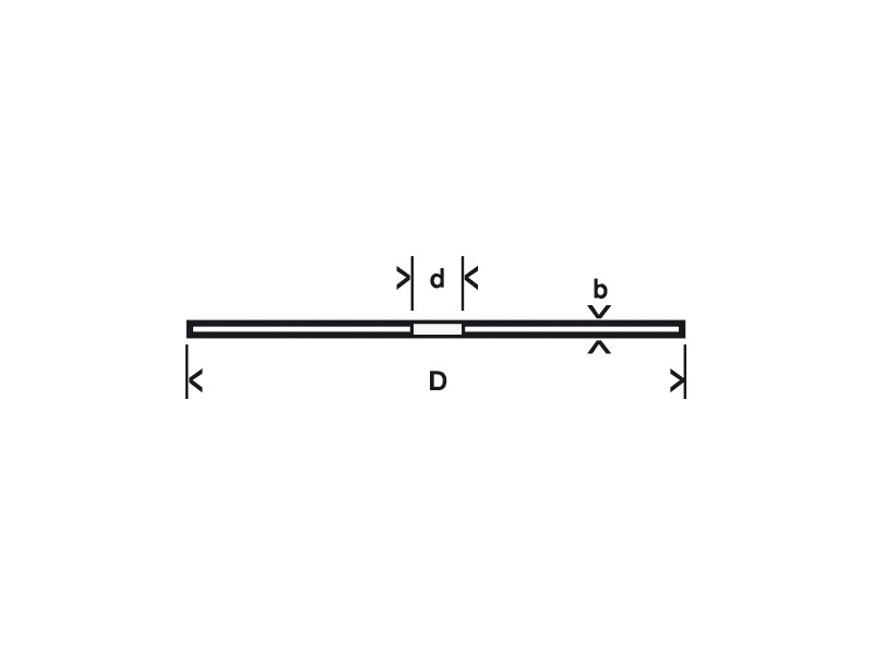 X-LOCK Bosch Bosch Standard for Inox, ravna, Pakiranje: 25kos, Dimenzije: 125x1x22,23mm, 2608619262