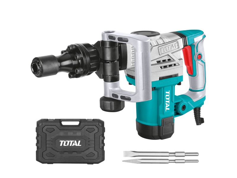 Električno kladivo za rušenje TOTAL TH2130016, SDS-HEX, 1.300W, 20J, 10kg