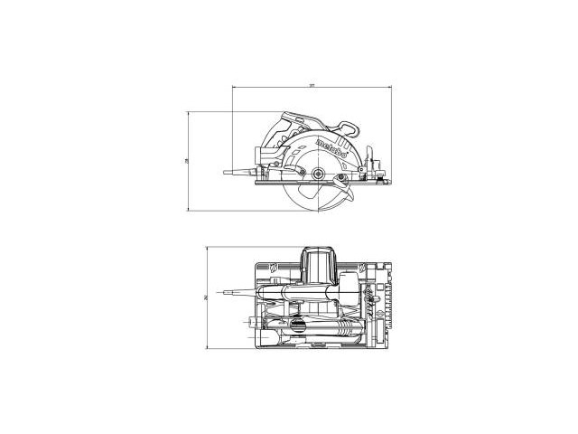 Krožna žaga Metabo KS 55 FS v kovčku, 600955500