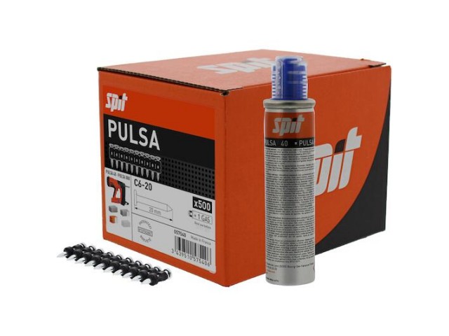 Spit žeblji C 6-20 za navaden kamen, beton in jeklo., Dimenzije: 20mm, Pakiranje: 500 kos., 057540