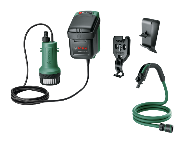 Akumulatorska črpalka za deževnico Bosch GardenPump 18V-2000, 18V, 2000l/h, 2.2kg, 06008C4203