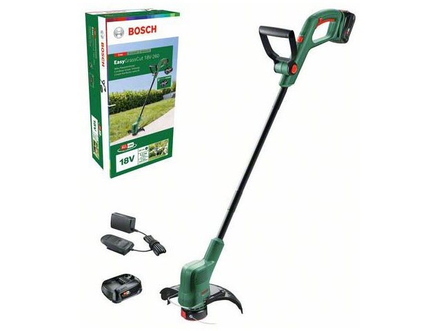 Akum.kosilnica z nitjo Bosch EasyGrassCut 18-26, PBA 2,0Ah, AL1810CV, 1,6mm, 26cm, 2,2kg, 06008C1C05