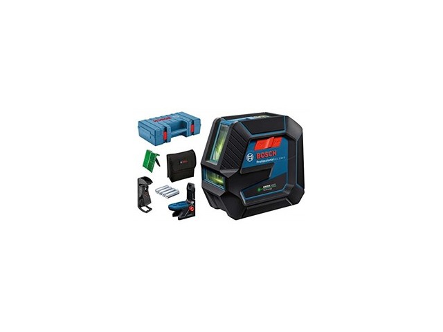 Linijski laser Bosch GLL 2-15 G, do 15 M, ± 0,3 mm/m, ± 4°, 0601063W02