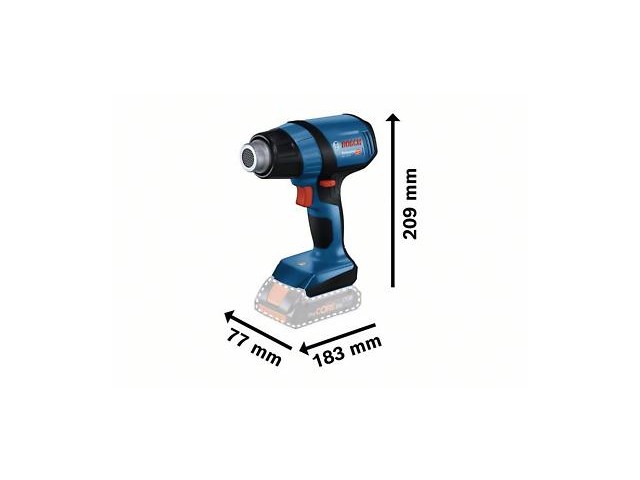 Akumulatorski fen za vroč zrak Bosch GHG 18V-50 L-Boxx, 300 - 500°C, 175 l/min, 06012A6501