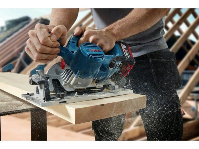 Akumulatorska krožna žaga Bosch GKS 185-LI, 18V, 165x20mm, 57mm, 5.000min., 06016C1221