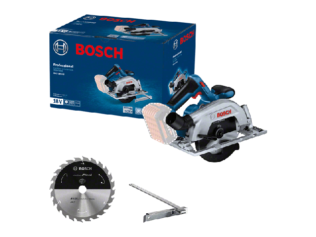 Akumulatorska krožna žaga Bosch GKS 185-LI, 18V, 165x20mm, 57mm, 5.000min., 06016C1221