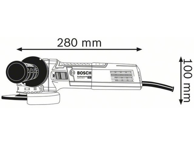 Kotni brusilnik Bosch GWX 9-125 S, X-LOCK, 900W, 125 mm, 06017B2000