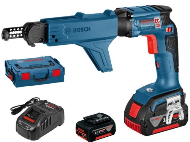 Akumulatorski vijačnik Bosch GSR 18 V-EC TE + MA 55 v L-Boxx, 18V, 4.2mm, Vpetje 1/4