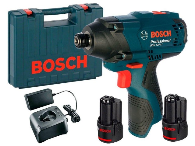 Akumulatorski udarni vijačnik Bosch GDR 120-LI, 12V, 1.300 - 2.600 min-1, 06019F0001