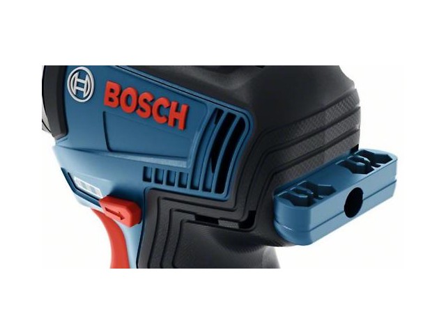 Akum.vrtalnik vijačnik Bosch GSR 12V-35FC + adapterji, L-Boxx, 2xGBA 18V 3,0Ah+GAL12V-40, 8mm, 06019H3000
