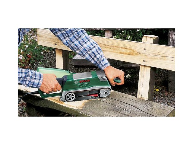 Tračni brusilnik Bosch PBS 75 AE, 750W, 200–350 m/min, 76x165 mm, 3,5kg, 06032A1120
